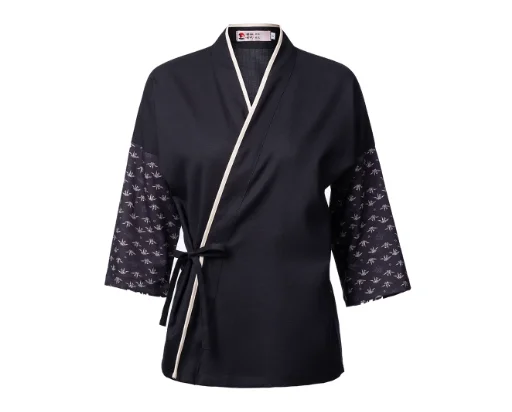 Japanese Cook Shirt Uniform Work Wear Kimono Waiter Chef Sushi Restaurant Cuisine Tops