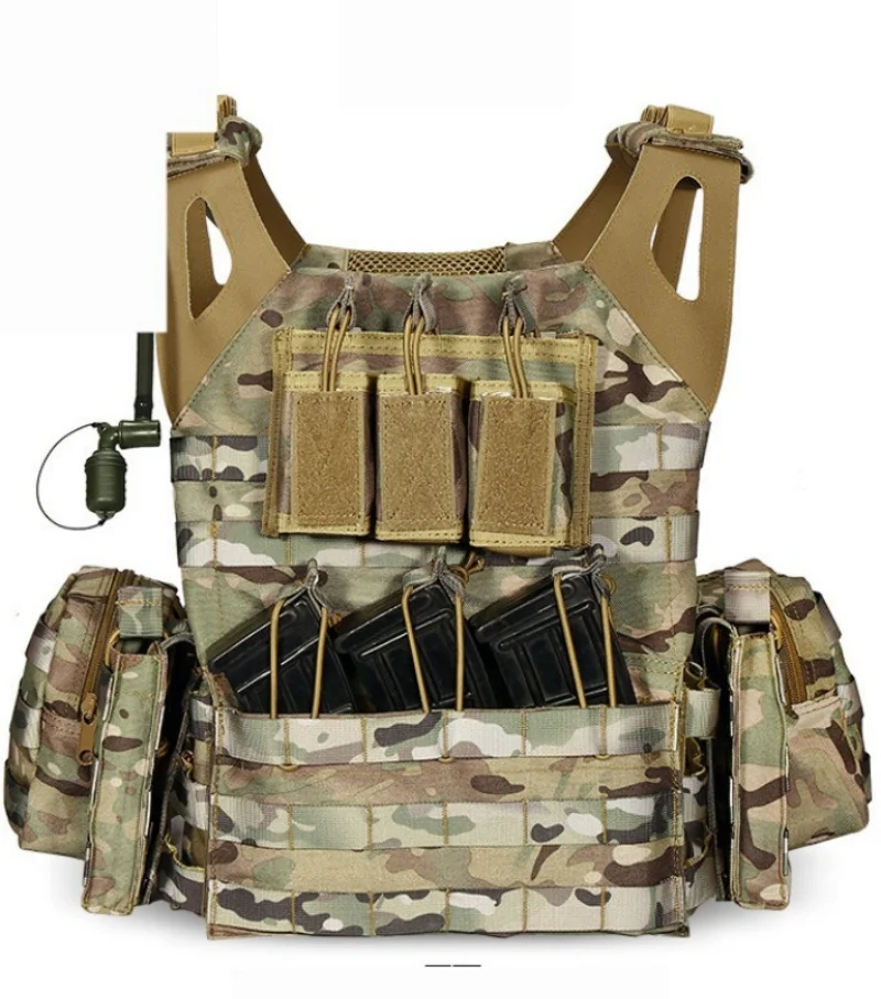 Lightweight camouflage tactical training vest, outdoor CS field equipment