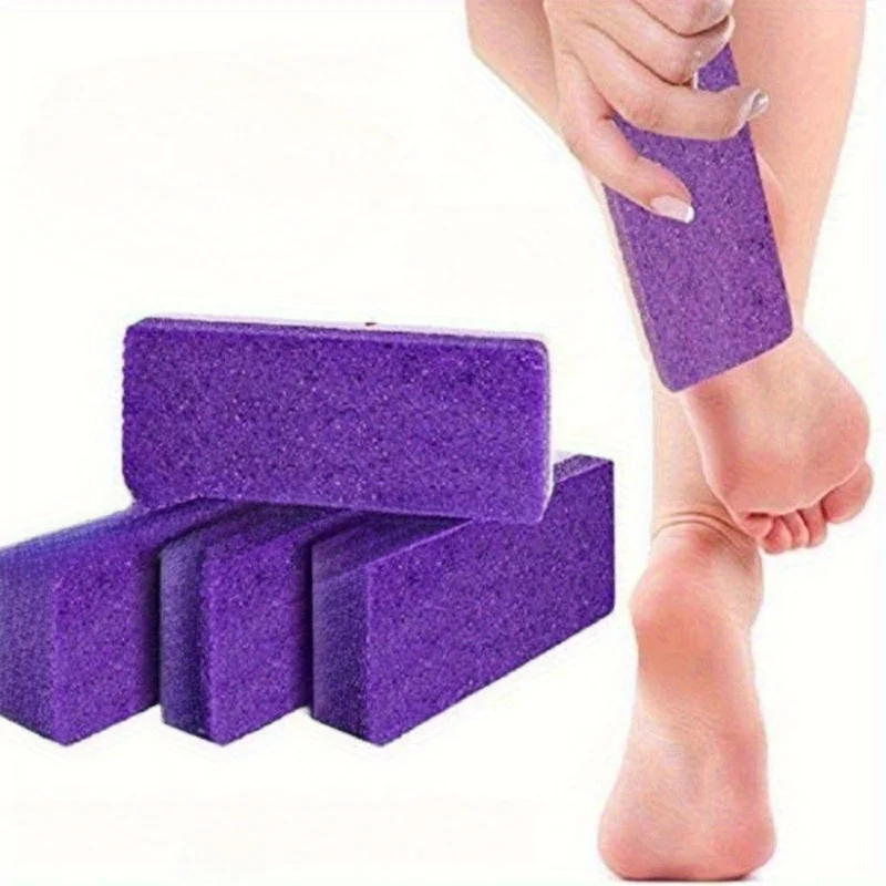 4-Piece Double-Sided Pumice Stone Foot Care Kit, Reusable Exfoliating Foot Cleaning Tool