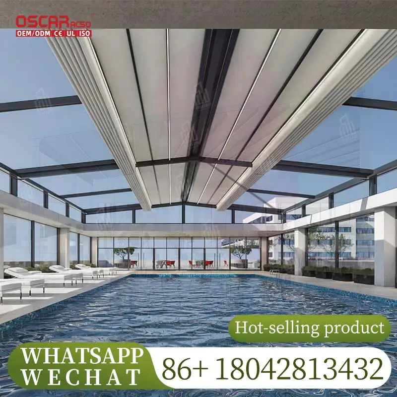 

Electric Retractable Sun Shade Awning Motorized PVC Canopy for Outdoor Window Door Use in Gardens Patios Backyards Retractable C