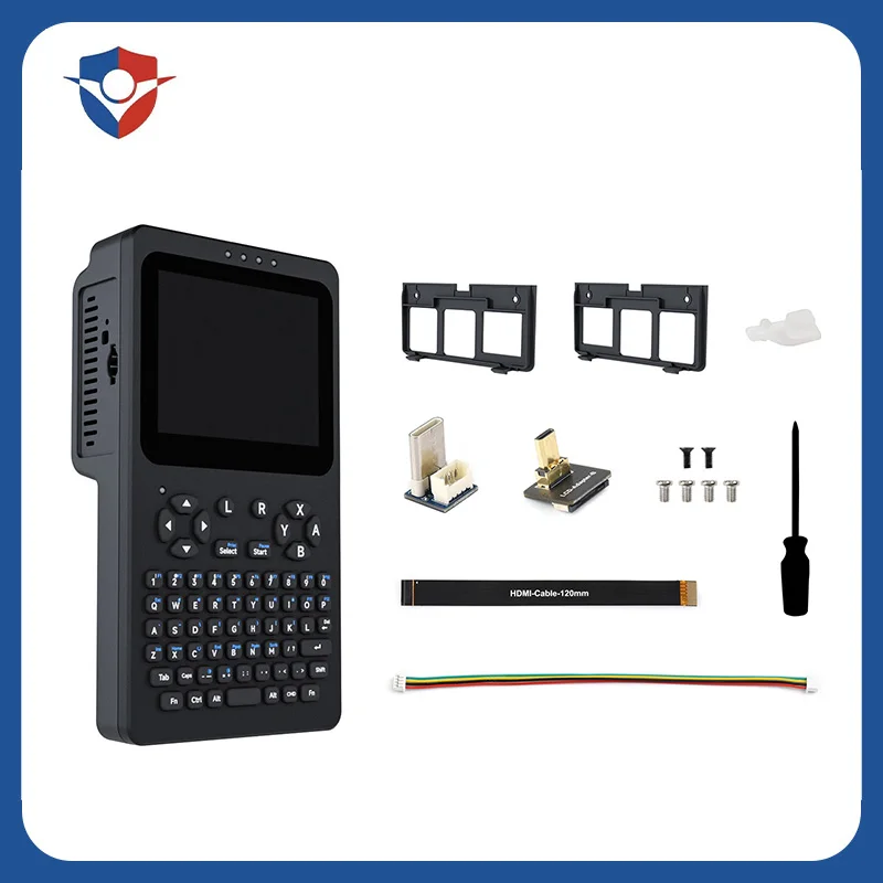 Handheld Linux Dev Board For Raspberry Pi 4B 5 3.5 Inch Capacitive Touch Display 640x480 Portable Debugging Terminal