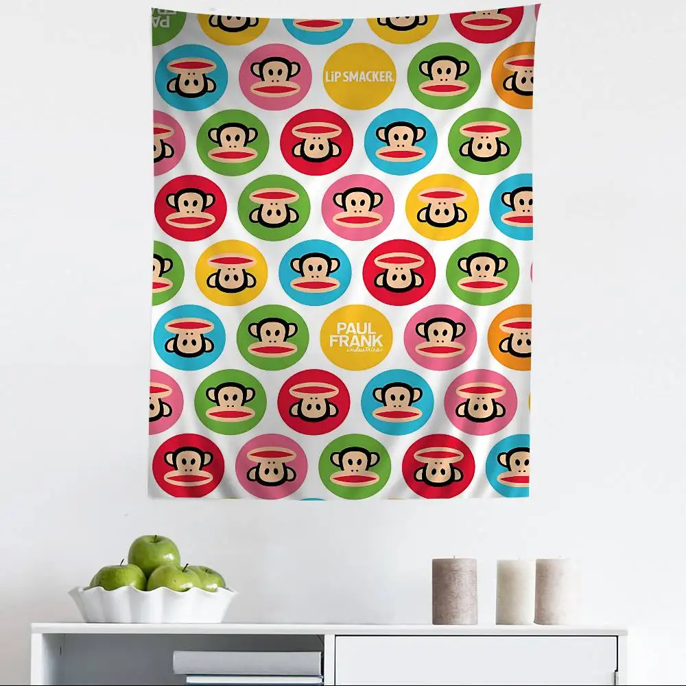 Fashion Logo P-Paul F-Franks Hanging Bohemian Tapestry Cheap Hippie Wall Hanging Bohemian Wall Tapestries Mandala Wall Hanging