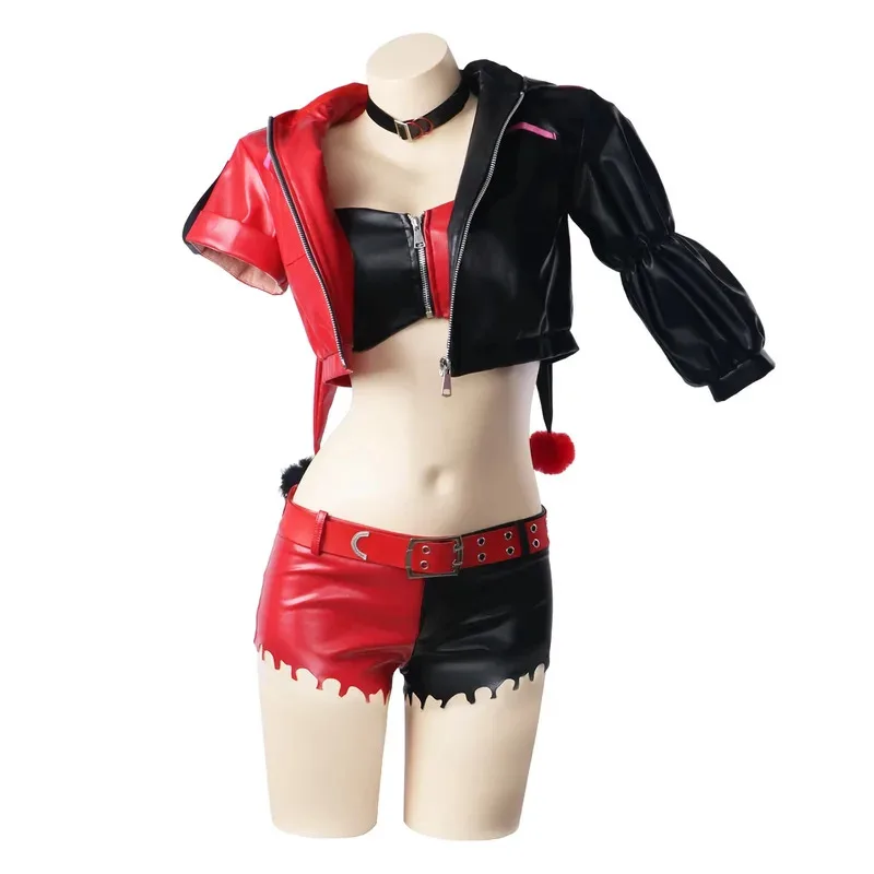 HAni 2025 para Harley Quinn disfraz de Cosplay el Joker carnaval uniforme peluca Anime disfraces de Halloween juego de mujeres ☆ ★ ww