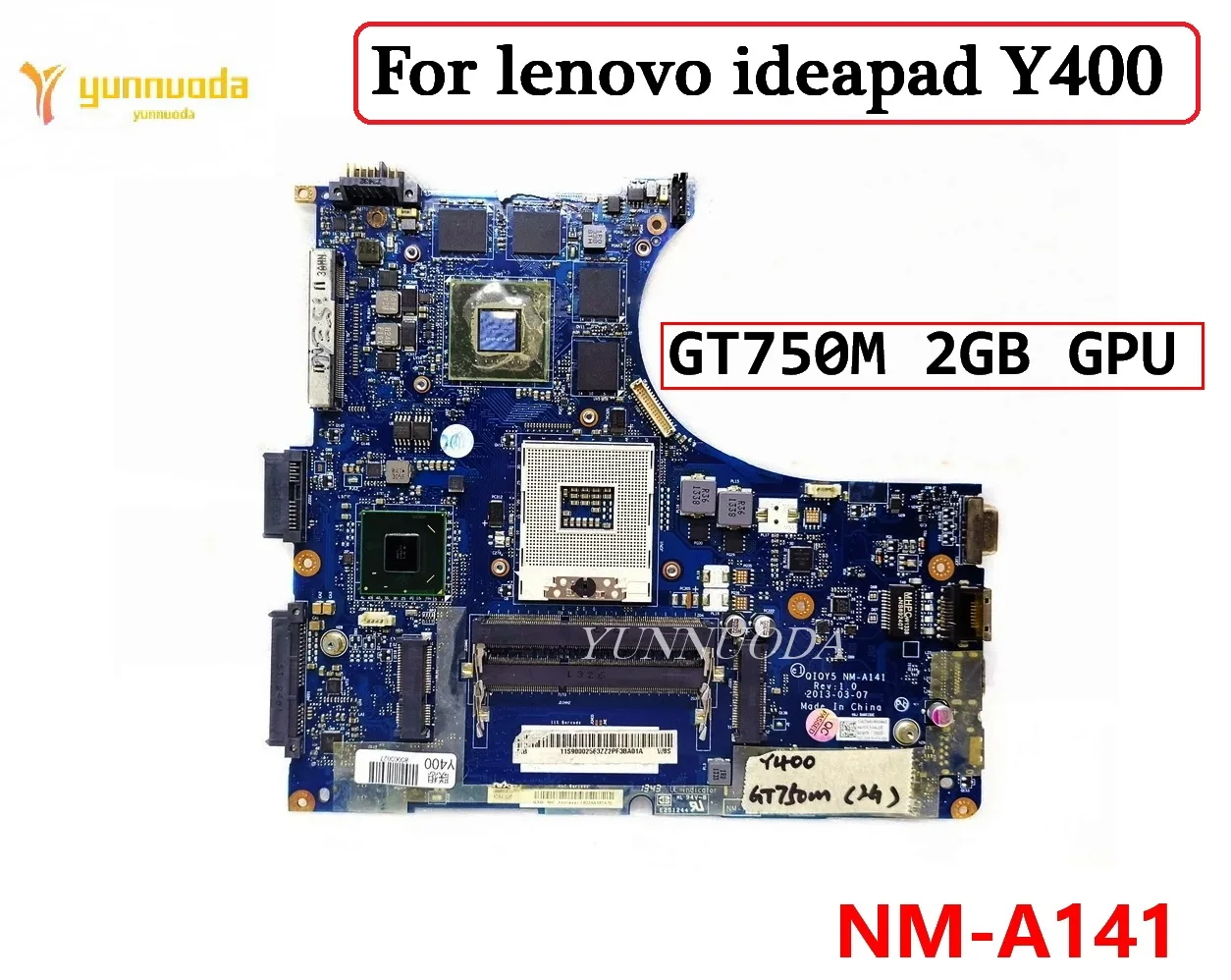 

NM-A141 LA-8691P для ноутбука lenovo ideapad Y400, материнская плата с GT650M GT750M, 2 ГБ графического процессора, 100% тестирование