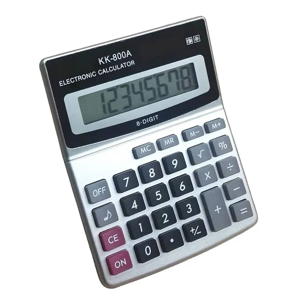 KK-800A Electronic Calculator Multifunctional Large Display Finance Function 8 Digits Desktop Calculator Office Supplies