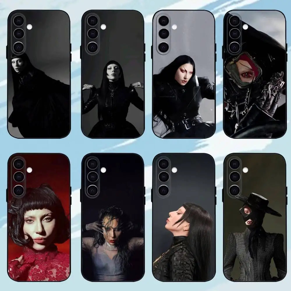 

Lady Gaga Disease Phone Case For Samsung Galaxy A73,A72,A71,A70,A53,A52,A51，Black Shell ll