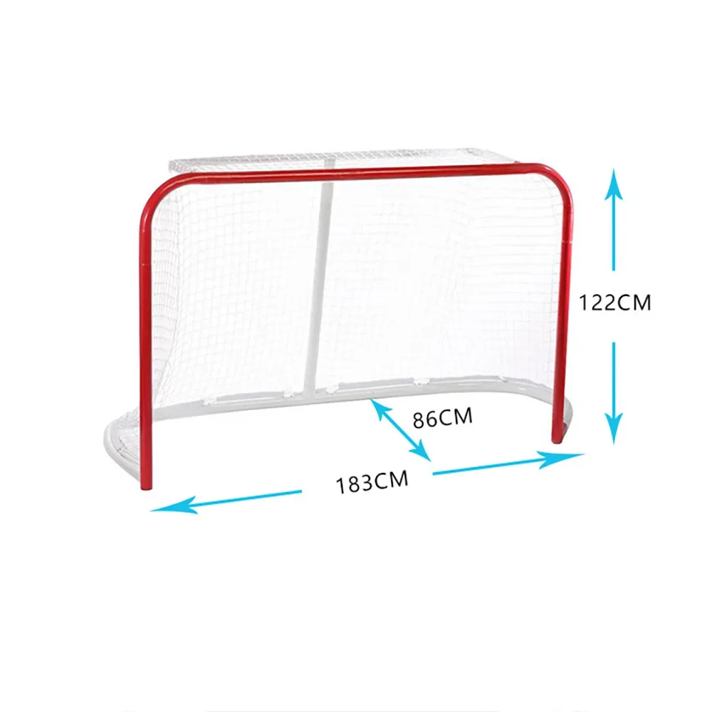

High Quality Hockey Goal Practice Shooting Target Carbon Steel Tube Big Size Ice Hockey Goal
