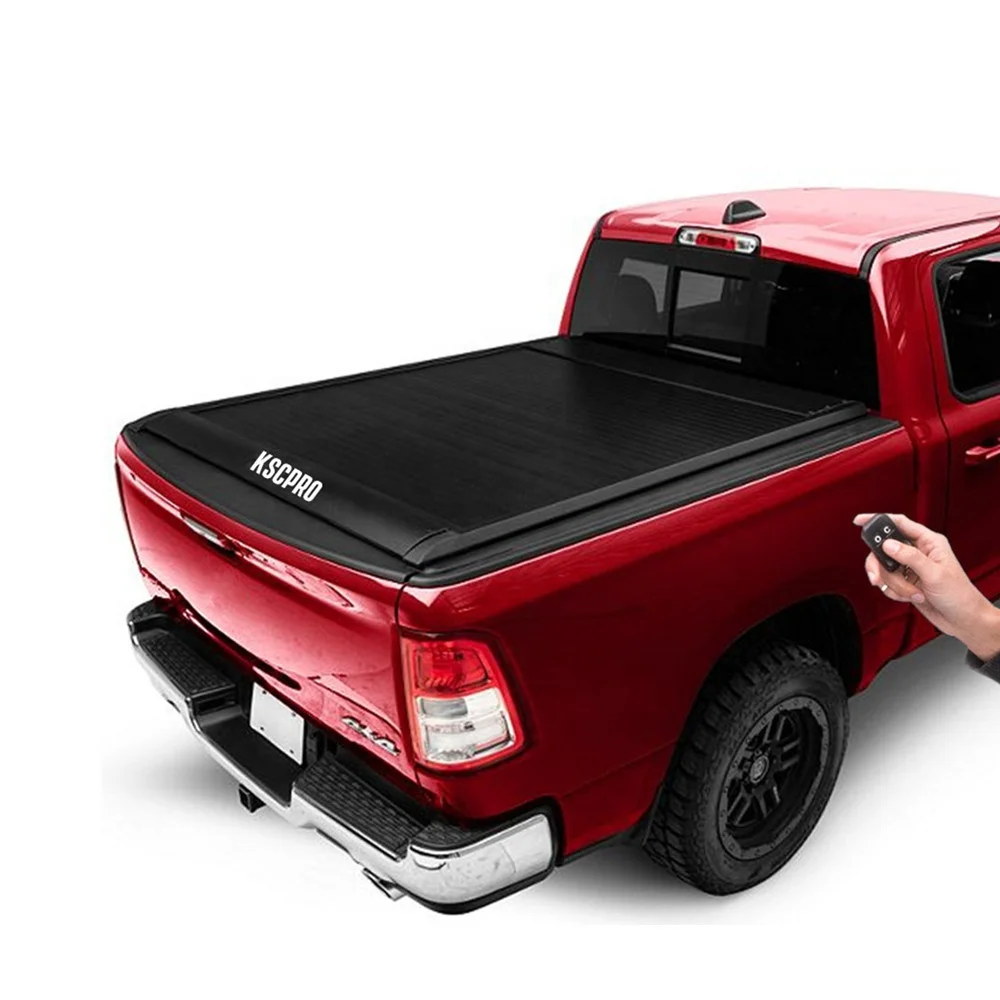 KSCAUTO Automatic Hard Rolling Truck Bed Retractable Tonneau Cover for 2009-2023 Dodge Ram 1500 2500 3500