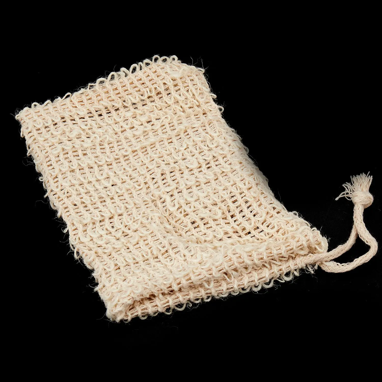 Shower Bath Sisal Soap Bag Natural Sisal Soap Bag Exfoliating Soap Saver Pouch Holder 50Pcs