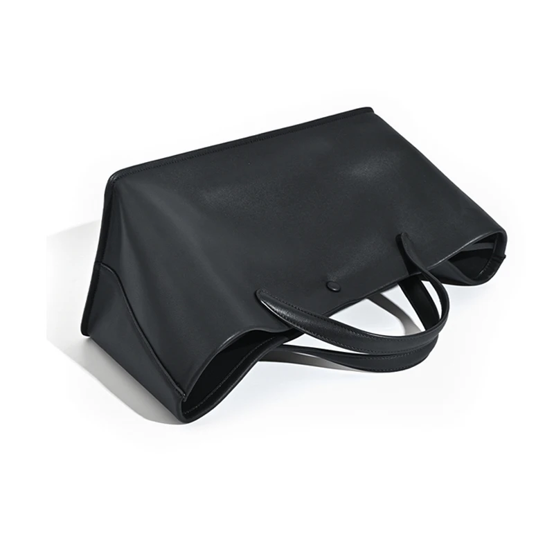 CKKUI خمر الجلد المدبوغ حقيبة يد جلدية أصلية حقيبة يد كلاسيكية جلد البقر الاتجاه العلامة التجارية المرأة خمر التسوق محفظة الحقيبة سعة كبيرة #5