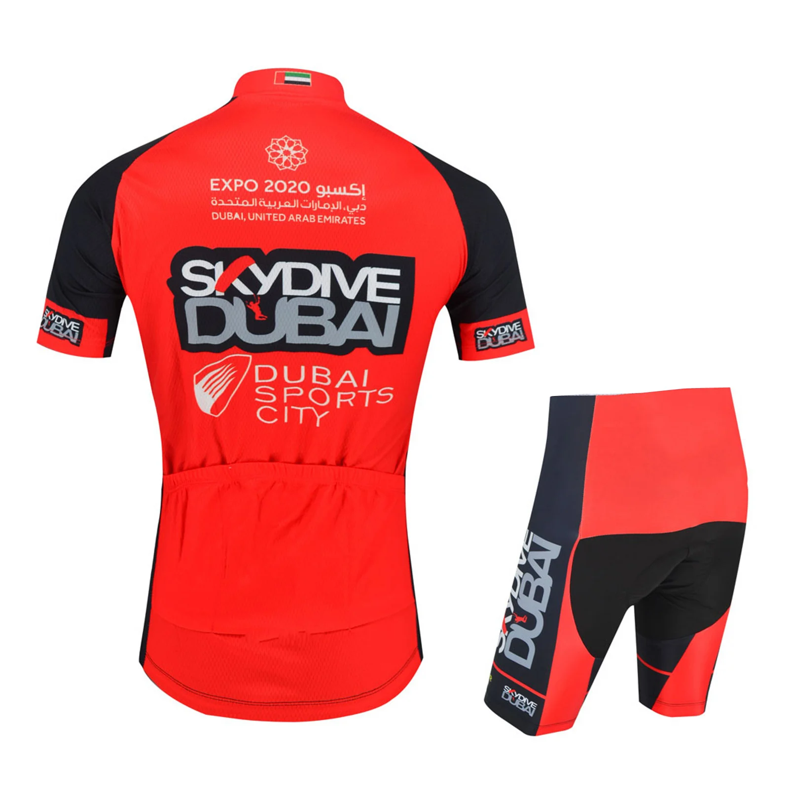 Team Skydive DUBAI Cycling Jerseys Kits Summer Bicycle Maillot Breathable MTB Short Sleeve Bike Cloth Ropa Ciclismo Sets