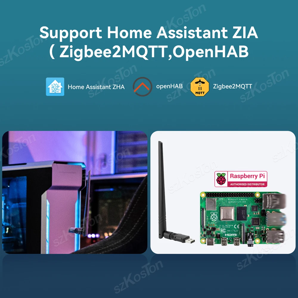 ZigBee 3.0 USB Dongle Plus-E Open Source Wireless Hub Works with Home Assistant OpenHAB Zigbee2MQTT ZHA USB Gateway Stick