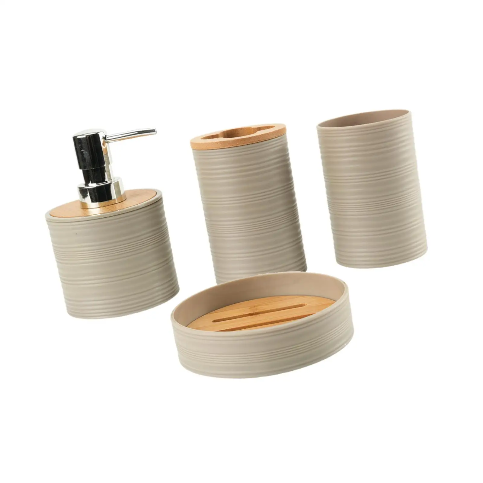 

Набор из 4 предметов для ванной комнаты: Декоративный подарок на новоселье, современный полный комплект аксессуаров для ванной, включая держатель для зубных щеток