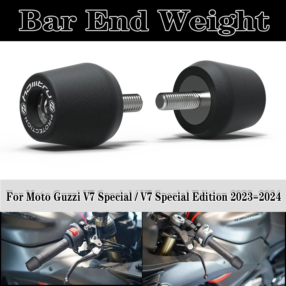 

For Moto Guzzi V7 Special / V7 Special Edition 2023-2024 Motorcycle Handle Bar End Weight Grips Cap