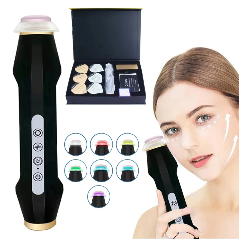 2024 New Design - Portable CO2 Oxygen Bubble Pen Rechargeable Exfoliate Device Handheld Facial Clean Machine SPA Beauty Capsules