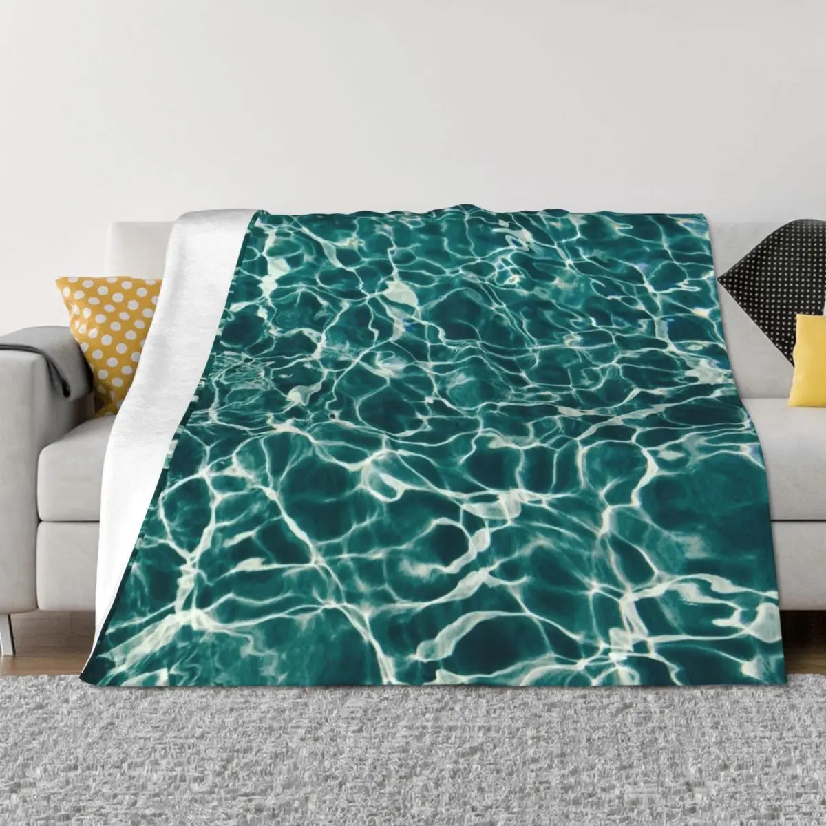 

Blue Ocean Summer Beach Waves Throw Blanket christmas decoration christmas gifts Sofa Thermal Blankets