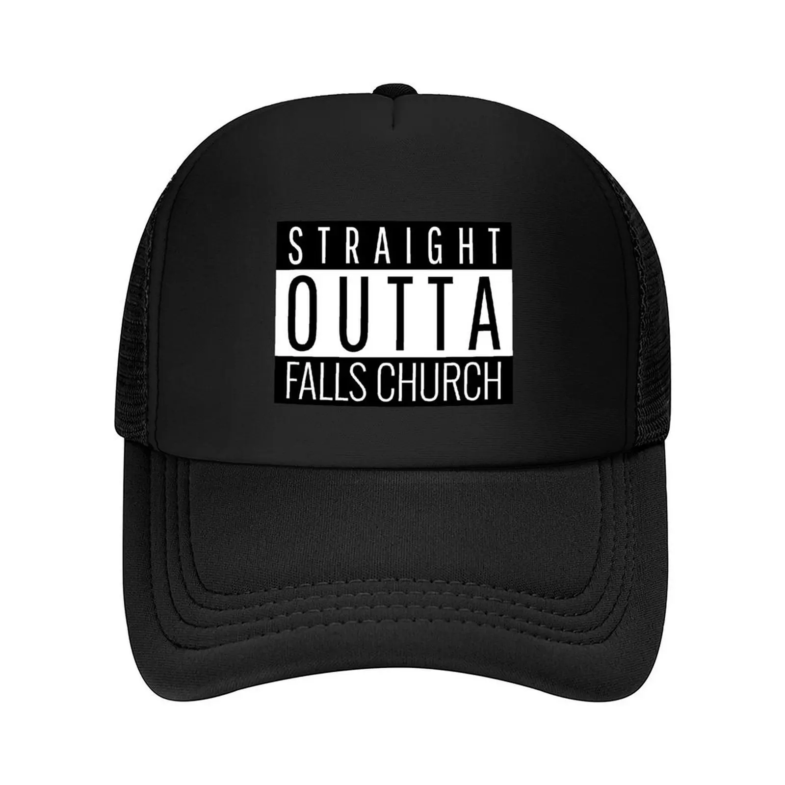 

Straight Outta Falls Church Virginia Baseball Cap derby hat Sun Hat For Children funny hat summer Women's Hats Men's
