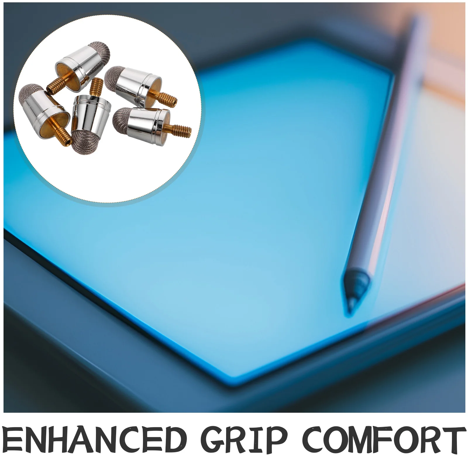 5Pcs Touchscreen Stylus Pen Tips Replacement Capacitive Fiber Fine Tips Enhanced Conductivity Smooth Writing for Tablet Phone