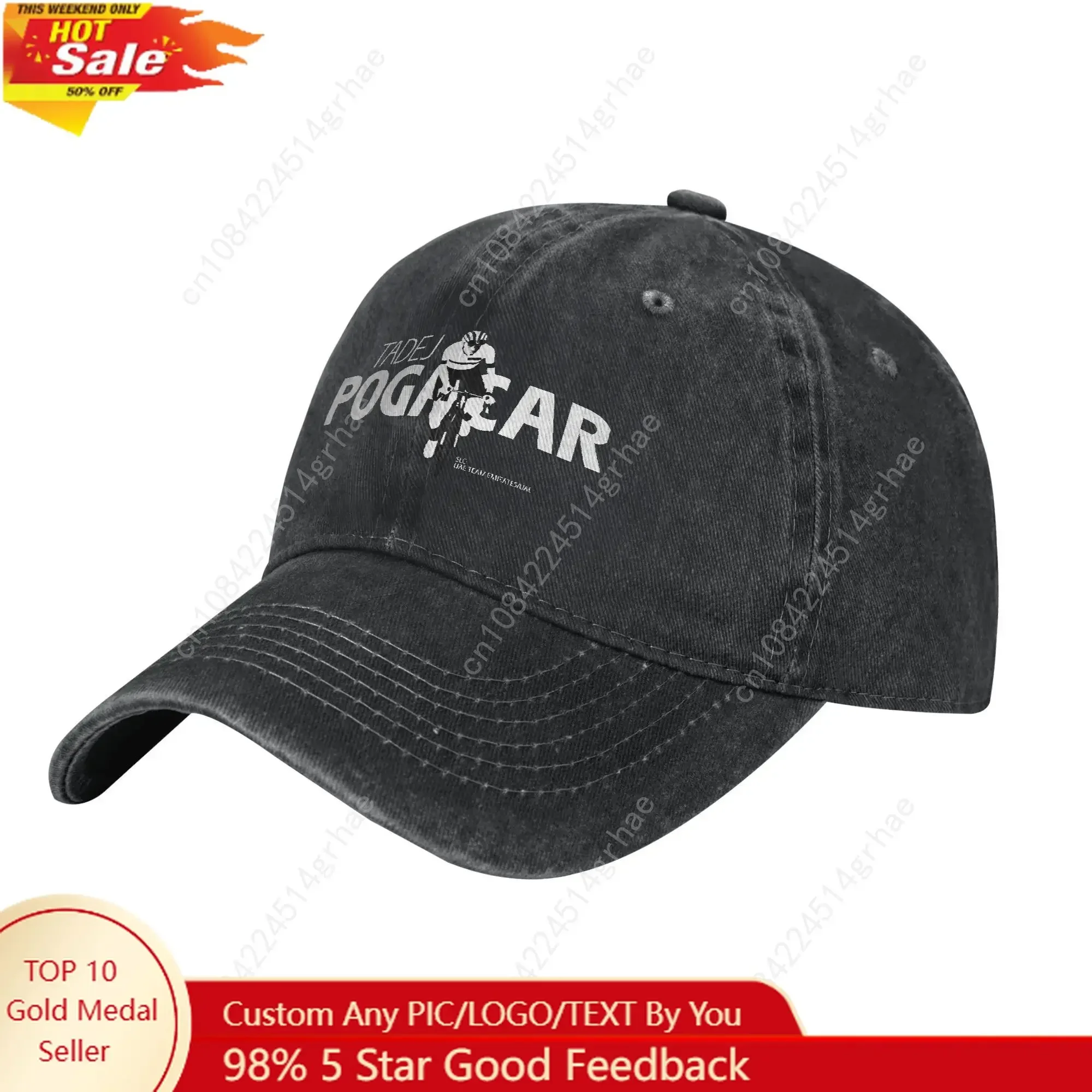 

Unisex Tadej Pogacar ATTACK Sandwich Hat Hip-Hop Baseball Caps Polyester Cycling Trucker Hat Adjustable Dad Hat Spring