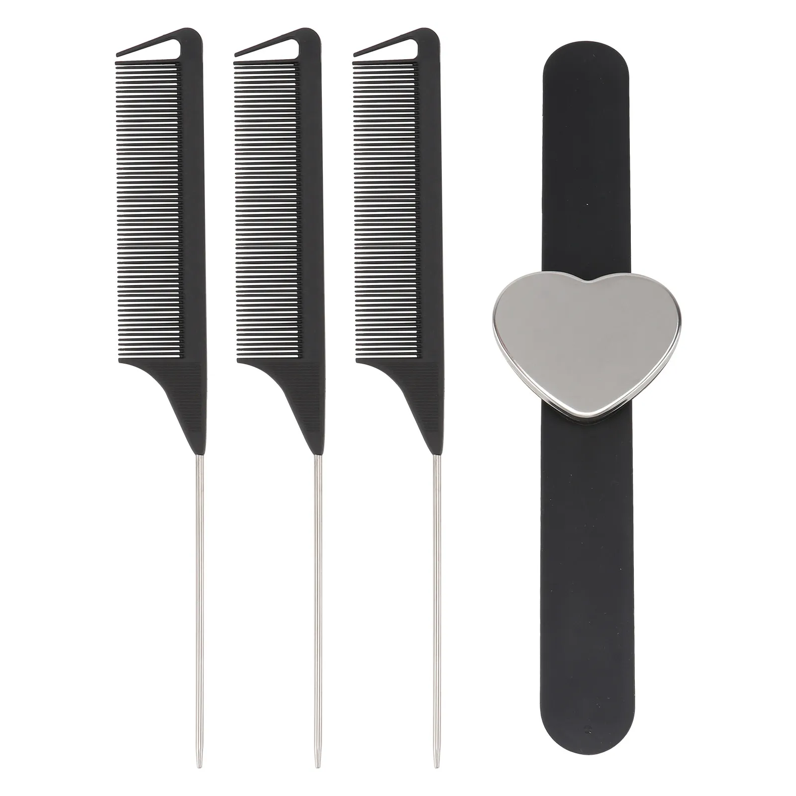 

1Set Magnetic Hairdresser Bracelet Ring Shape Premium Material Slap Band Hair Clip Holder Wrist Strap Hair Salon Tool Pin Holder