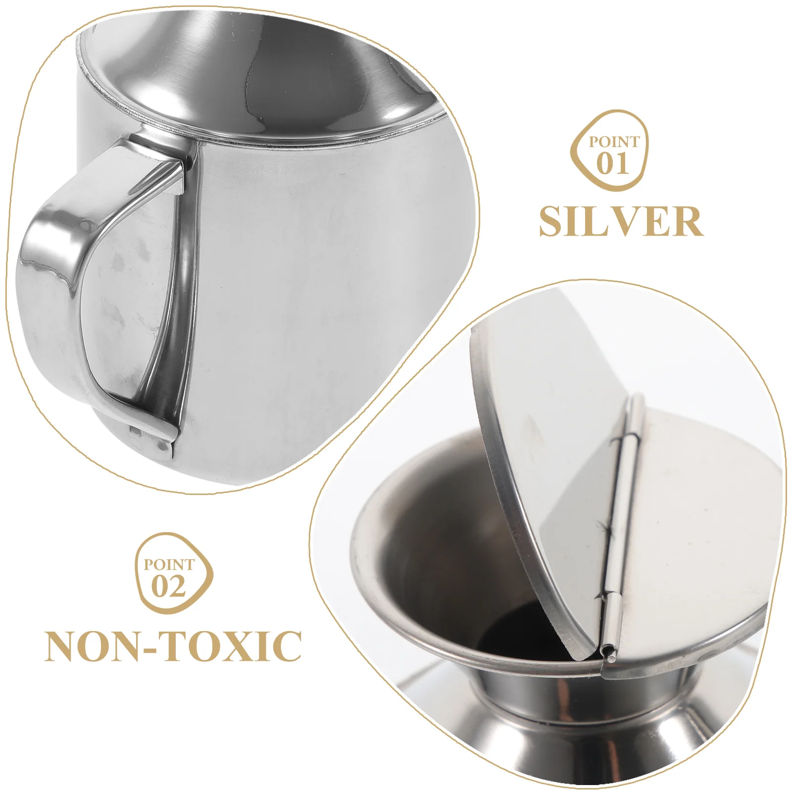 Stainless Steel Oil Pot Jug Olive Dispenser Bottle Multi-function Container Holder Coffee Syrup