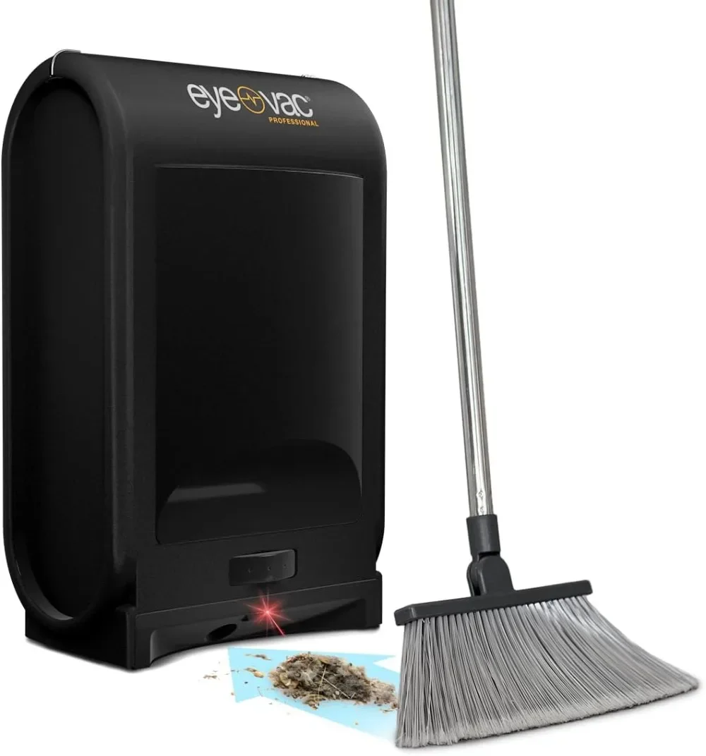 EyeVac Pro Touchless Vacuum Automatic Dustpan - Ultra Fast & Powerful - Great for Sweeping Salon Pet Hair Food Dirt Kitchen