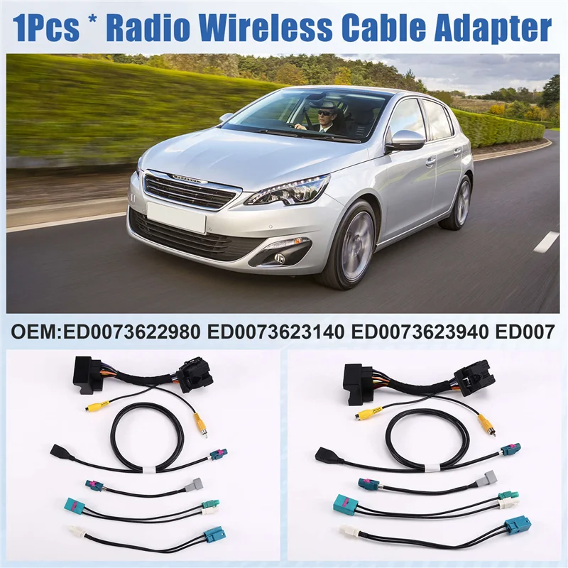 

Efficientt-For Citroen RCC NAC MRN Car Radio Wireless Cable Adapter USB Cable SMEG SMEG+ Replace NAC RCC