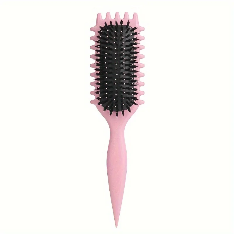 1Pc CANDY BRUSH Krullend haar Stylingborstel-ontwarren met tanden, vermindert trekscheiding Nylon borstelharen voor alle krultypes