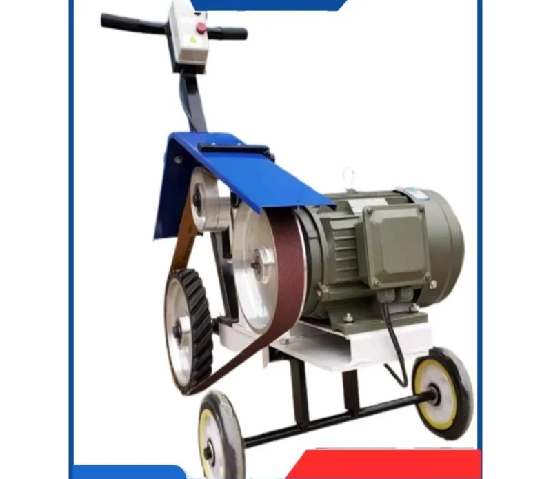 75MM  Hand Pushed Sand Belt Machine for Rust Removal and Polishing of Steel Plates Metal Steel Plate Polishing Machine