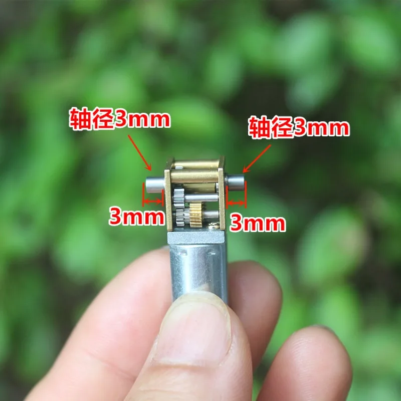3.7V Worm Gear N20 Reduction Motor Dual Shaft Self Lock DC Gear Motor For Smart Car Robot Drive Power Component