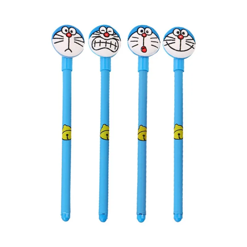 Hot Doraemon Jingle Cat Gel Pen Cute Cartoon Doll Needle Type High Value Office Writing Painting Signature Student Exam Ink Pen