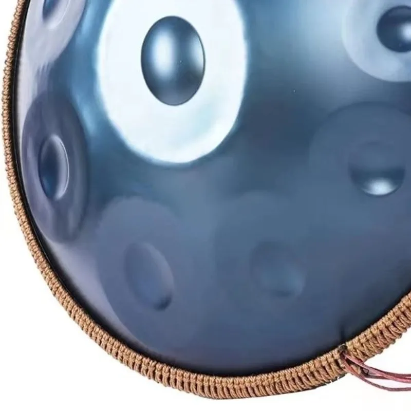 22 인치 HandPan 스테인레스 스틸 440HZ HandPans 전문 성인 타악기 Timbales 금속 휴대용 수제 악기