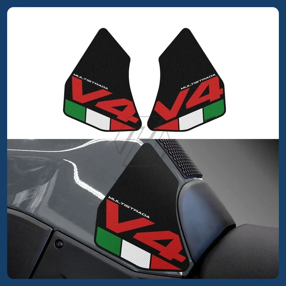 

Motorcycle Anti-slip Side Tank Pad Protection Knee Grip Mat For Ducati Multistrada V4 1100 Sport 1100S 2021-2022 Sticker