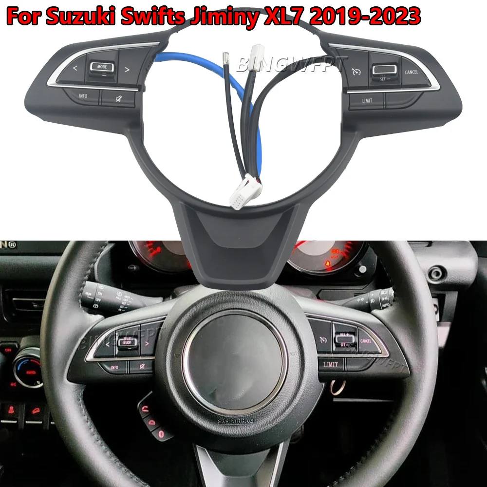Steering Wheel Cruise Control Switch Buttons Music Volume Buttons Car Accessories For Suzuki Swifts Jiminy XL7 2019 - 2023