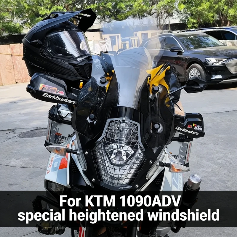 

For KTM1050ADV 1090-ADV 1190ADV 1290T version 1050adv 1090adv 1190adv 1290T modified front windshield and heightened windshield