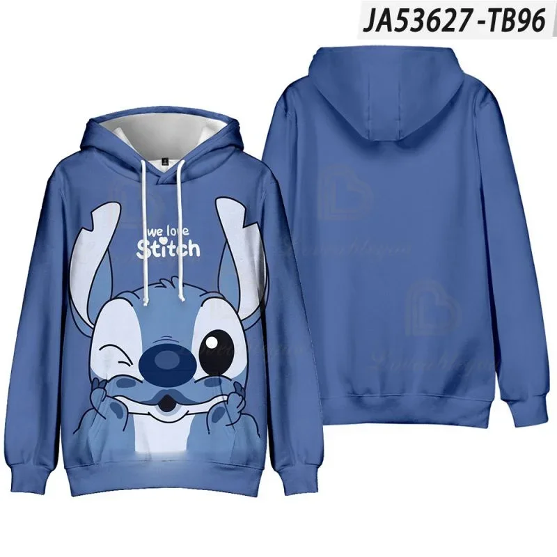 Dis Stitch 3d Print Hoodie Men Fashion Coat Spring Thin Hoodies Kids Hip Hop Hoodie Anime Boys Girl Coat Cartoon Sweats