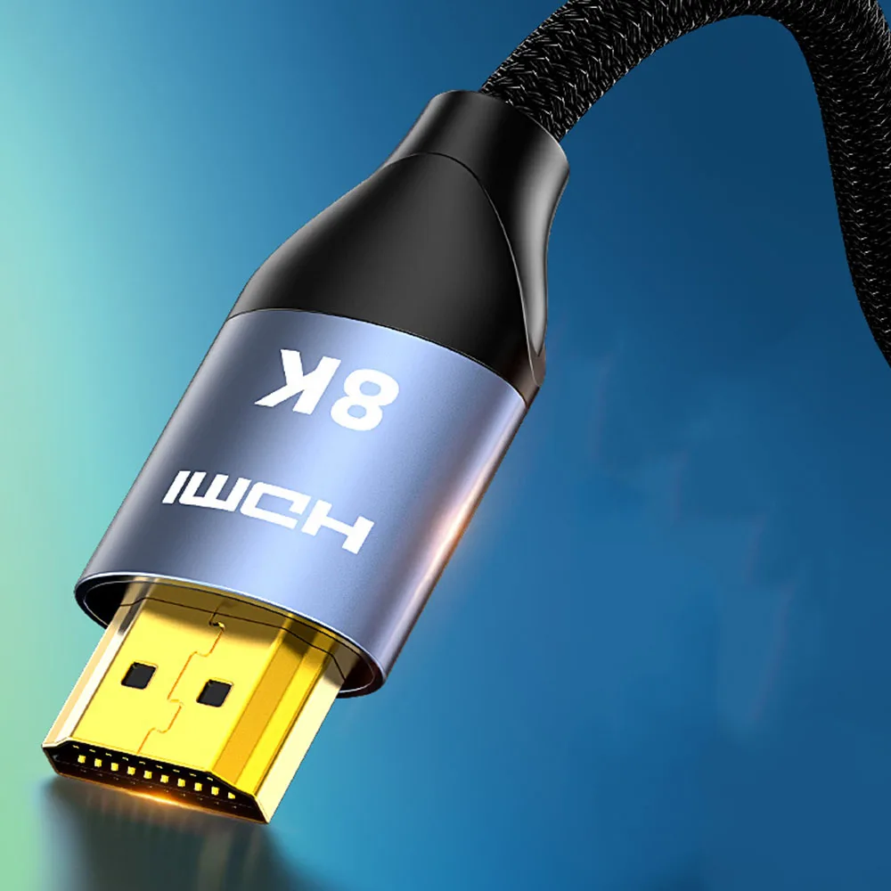 HDMI 2.1 Cable HDMI Cord 8K 60Hz 48Gbps EARC ARC HDCP Ultra High Speed HDR For HD TV Laptop Projector PS4 PS5