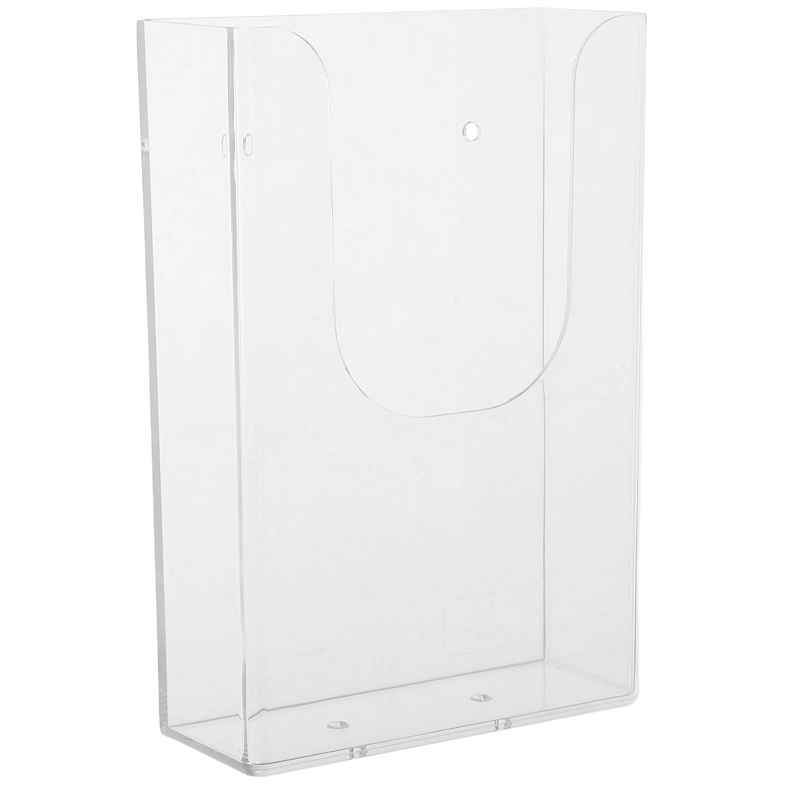 

WallMounted Document Rack Transparent File ganizer Magazine Holder Brochures Folder Storage Box Office Display Stand Clear