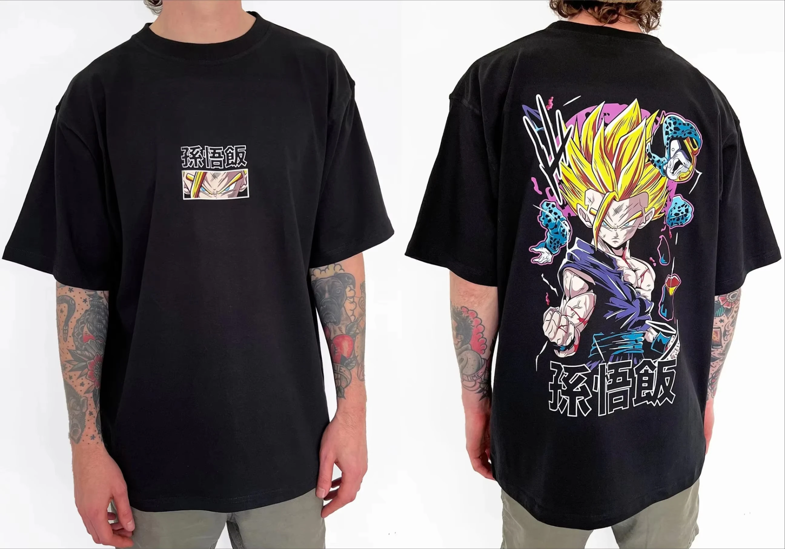 

Environmental Peace of Mind Ball Peripheral Short Sleeve T-Shirt Japanese Animation Men's and Women's Summer Sports Pure Cotton