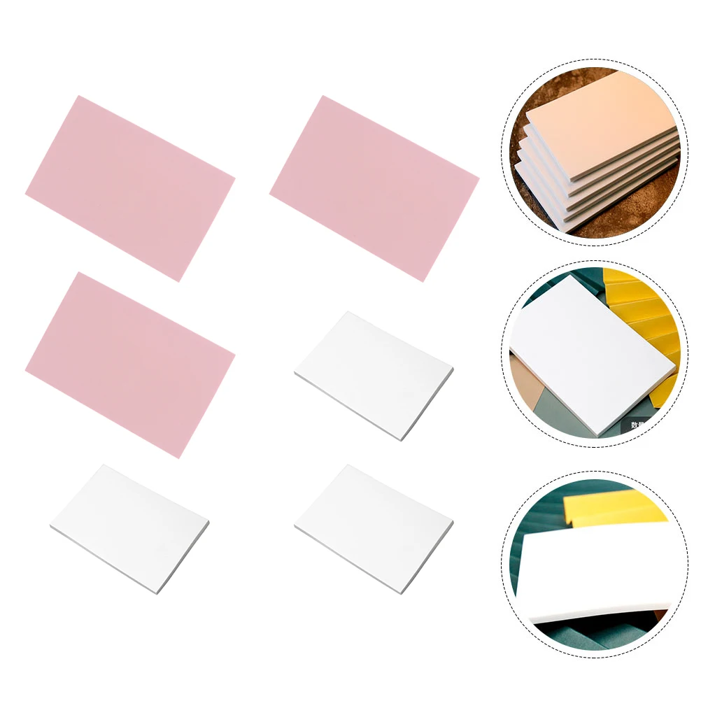 

6 Pcs Rubber Carving Blocks H Carved Bricks White Color Moderate Size DIY Accessories Rubber Stamps Supplies Engraving Tools Art