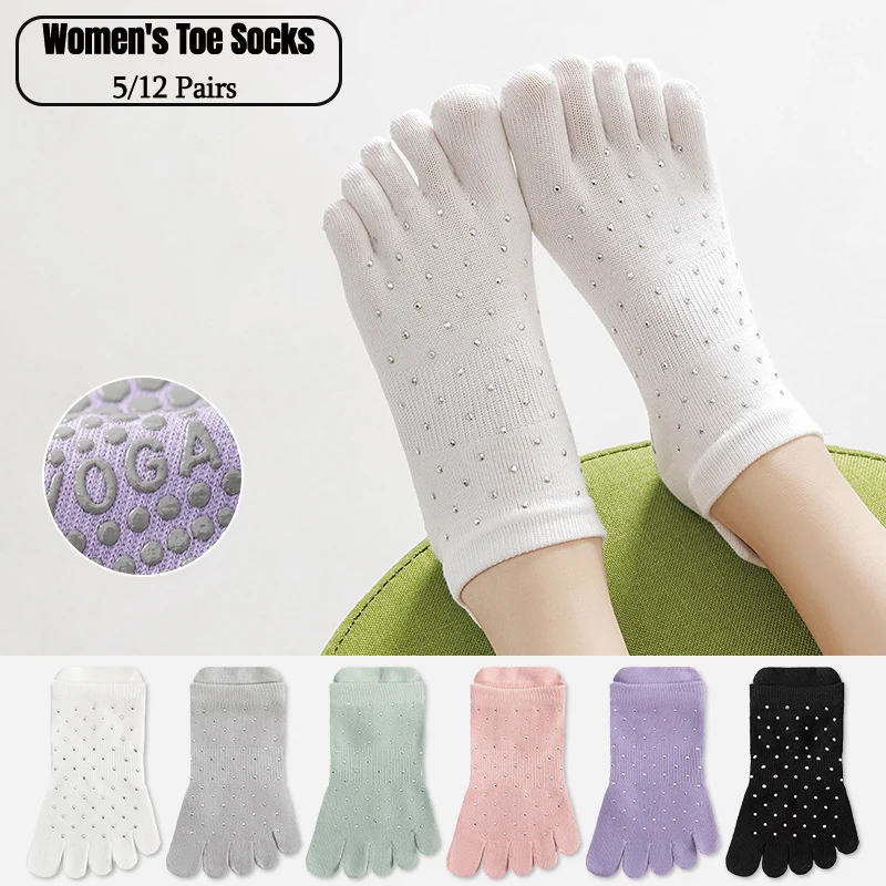 Youtube Yoga Pilates - 5/12 paires de chaussettes de yoga