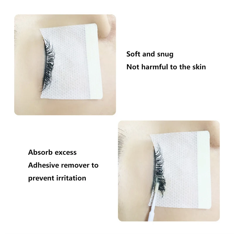 40Pcs Disposable Cotton Eyelashes Patch Sticker For Removing Eyelashes Eye Pads Patch Eyelash Extension Female Makeup Tools