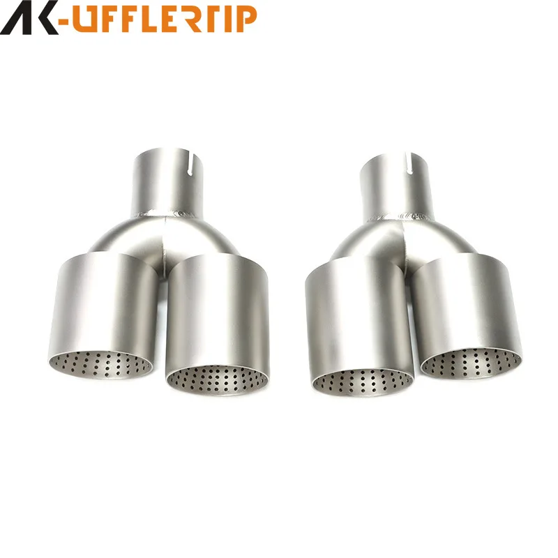 

Suitable for General Motors exhaust pipe tail nozzle modified sand mesh one out two four out tail throat decorative stainless st