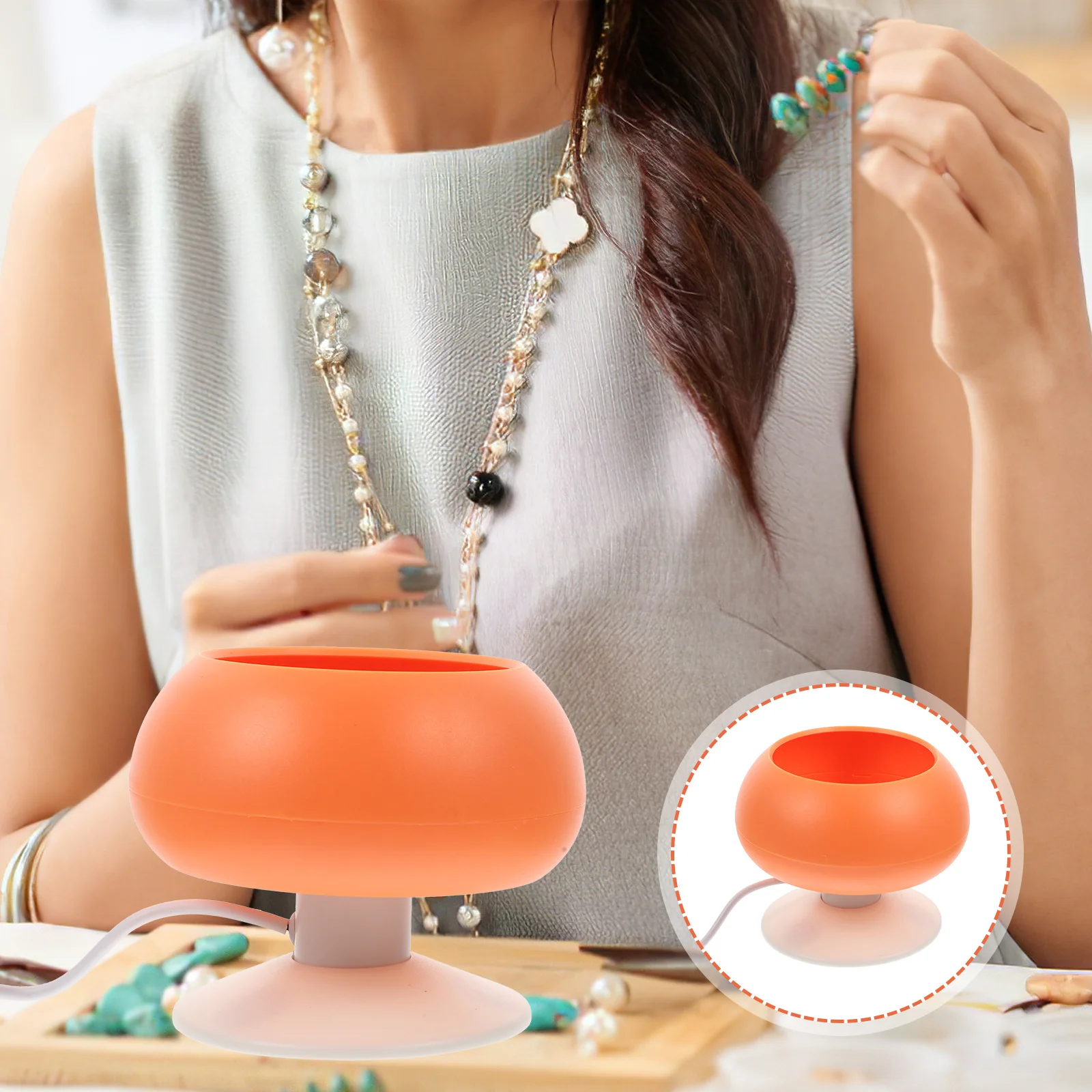 

1 set 1 Set Usb Bead Spinner Bowl Electric Beading Machine For Diy Bead Crafts Stringing Tool Beads Jewelry Making Tools Beading