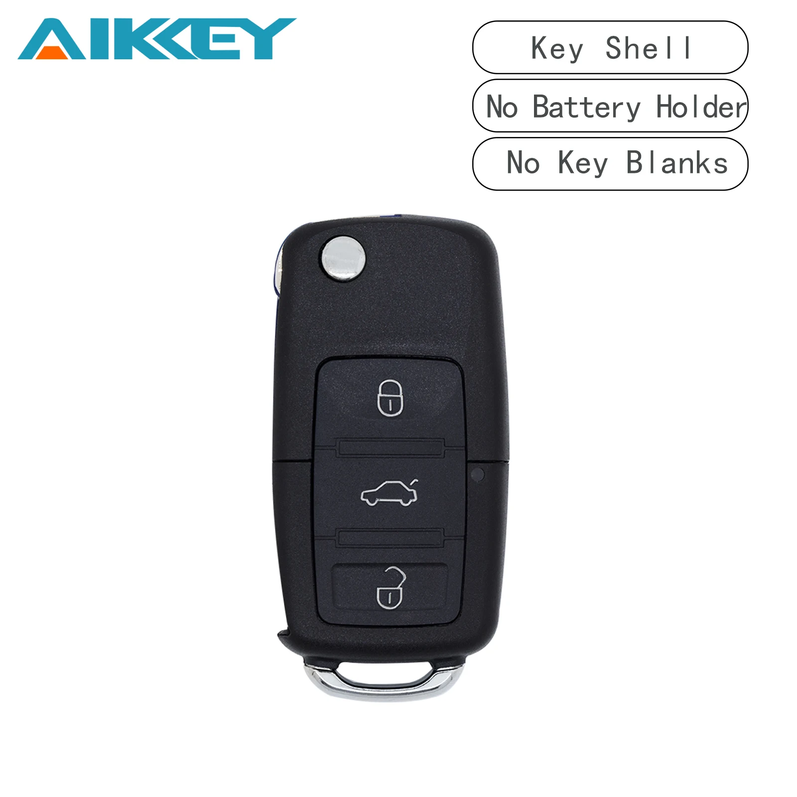

Для Volkswagen VW Polo Passat B5 Tiguan Golf MK4 Seat Skoda Flip Remote Car Key Shell Чехол без держателя аккумулятора без заготовки ключа