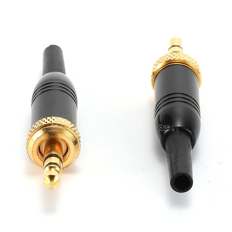 1Pcs 3.5 with lock plug For Sony microphone earphone D11 bee D16 stereo monitor small three core Internal and external thread