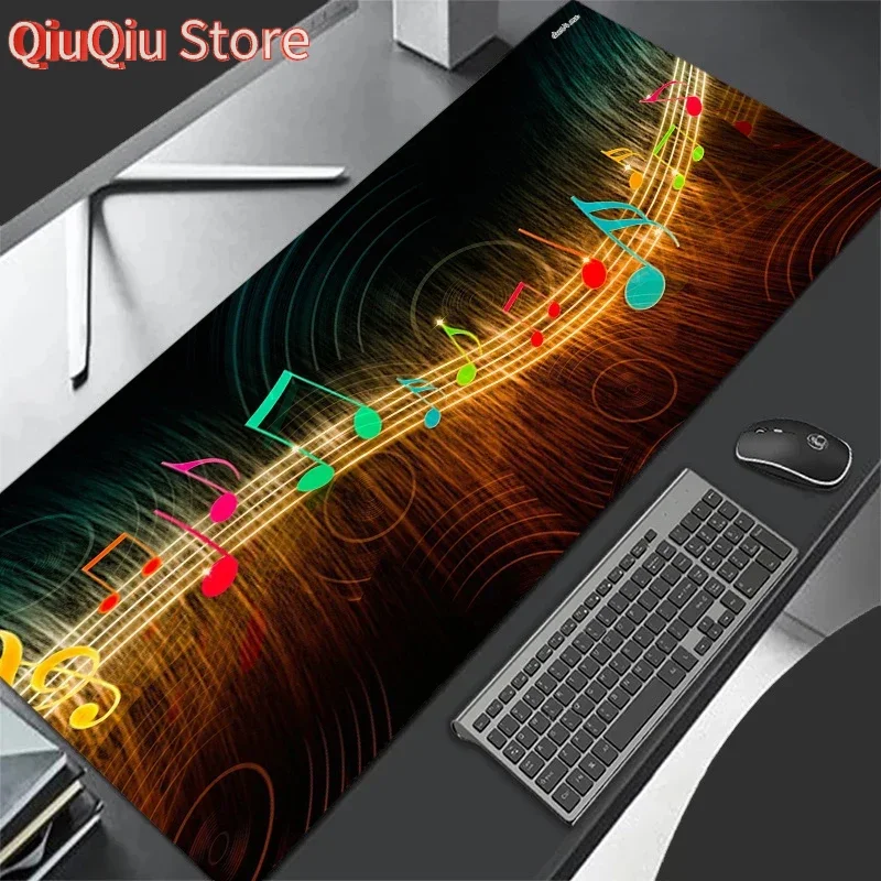 

Large Cool Musical Notes MousePads Gamer Accessories Non-Slip Gaming Keyboard Pads Computer Table Pads Office Rubber Desk Mat