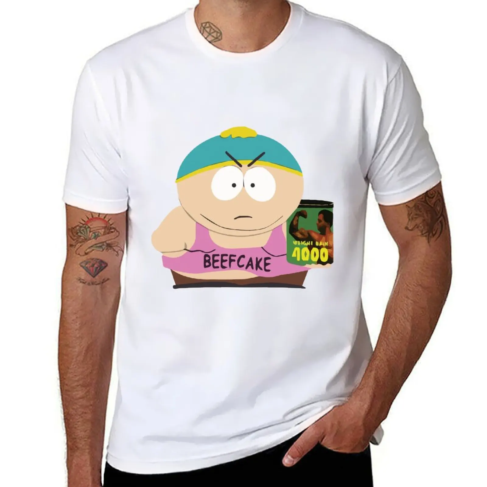 

man 4000 package t-shirt designer T-Shirt t BEEFCAKE for shirt plain cotton black man