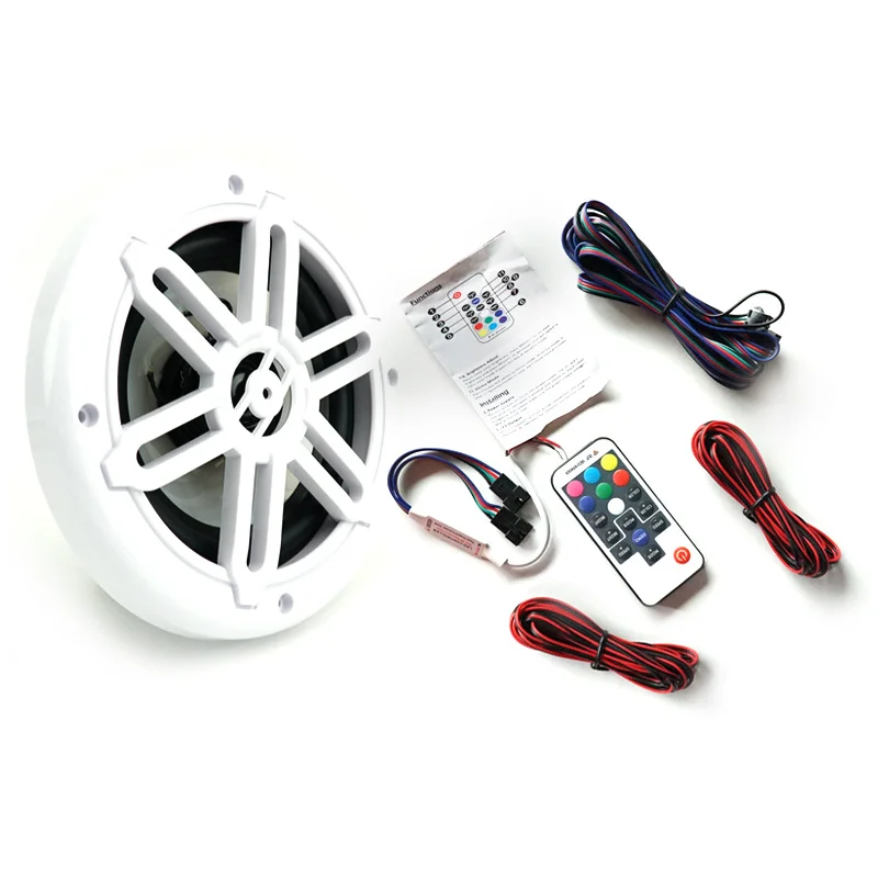 12V yacht colorful waterproof horn remote control color-changing Marine speaker waterproof and rust