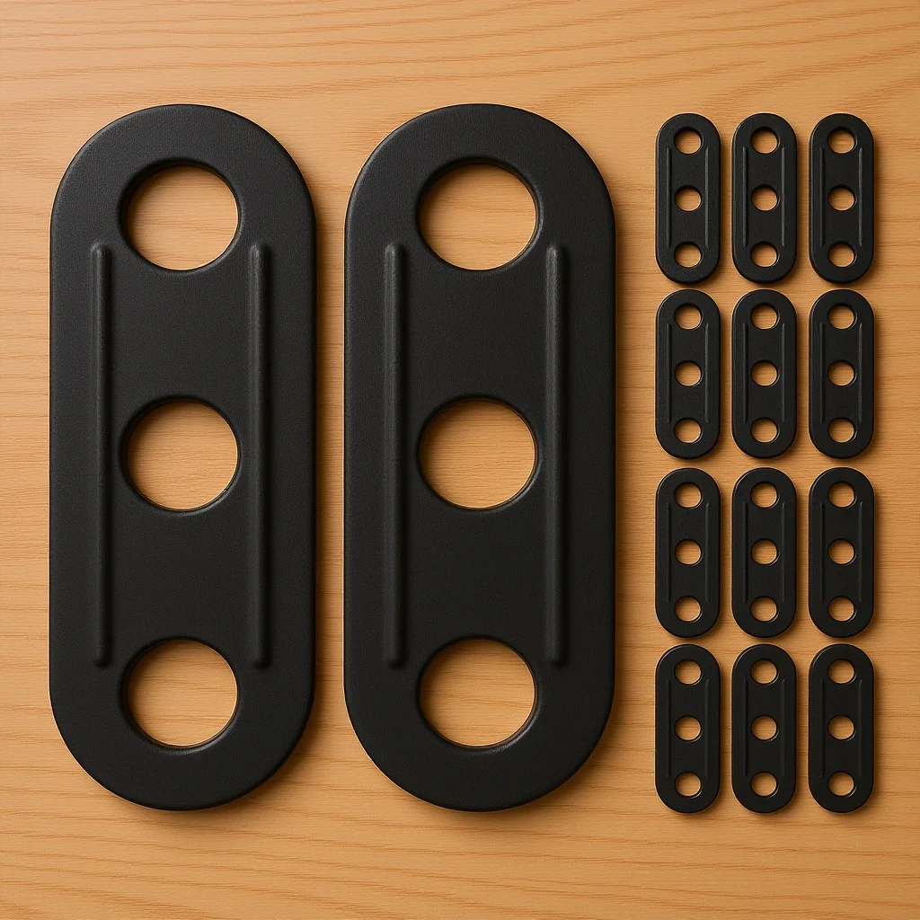 

KICHOUSE 50pcs Camping Tent Rope Cord Adjusters Lightweight Portable Canopy Anti Tighteners Buckles